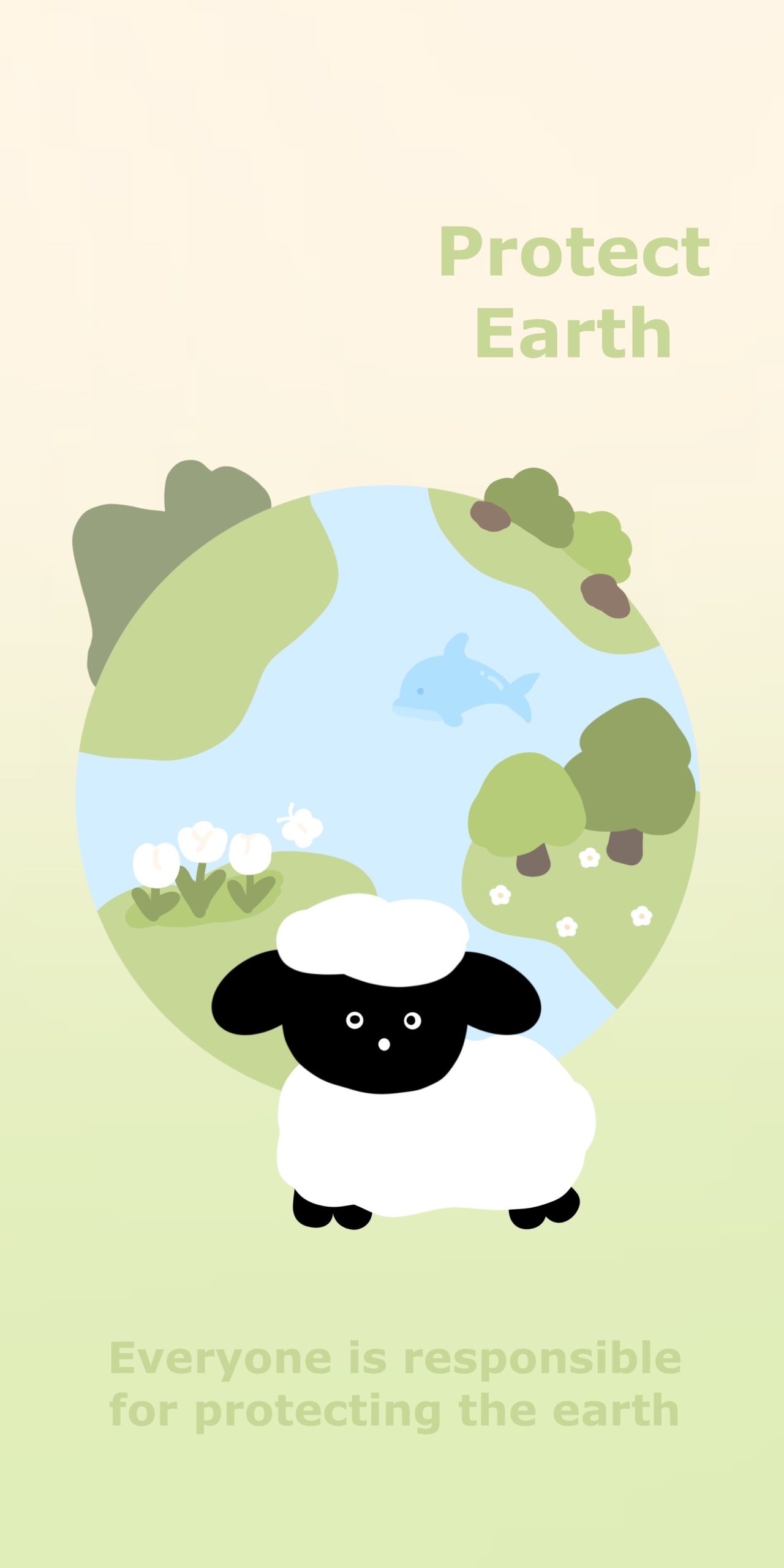 漸變動物保護地球