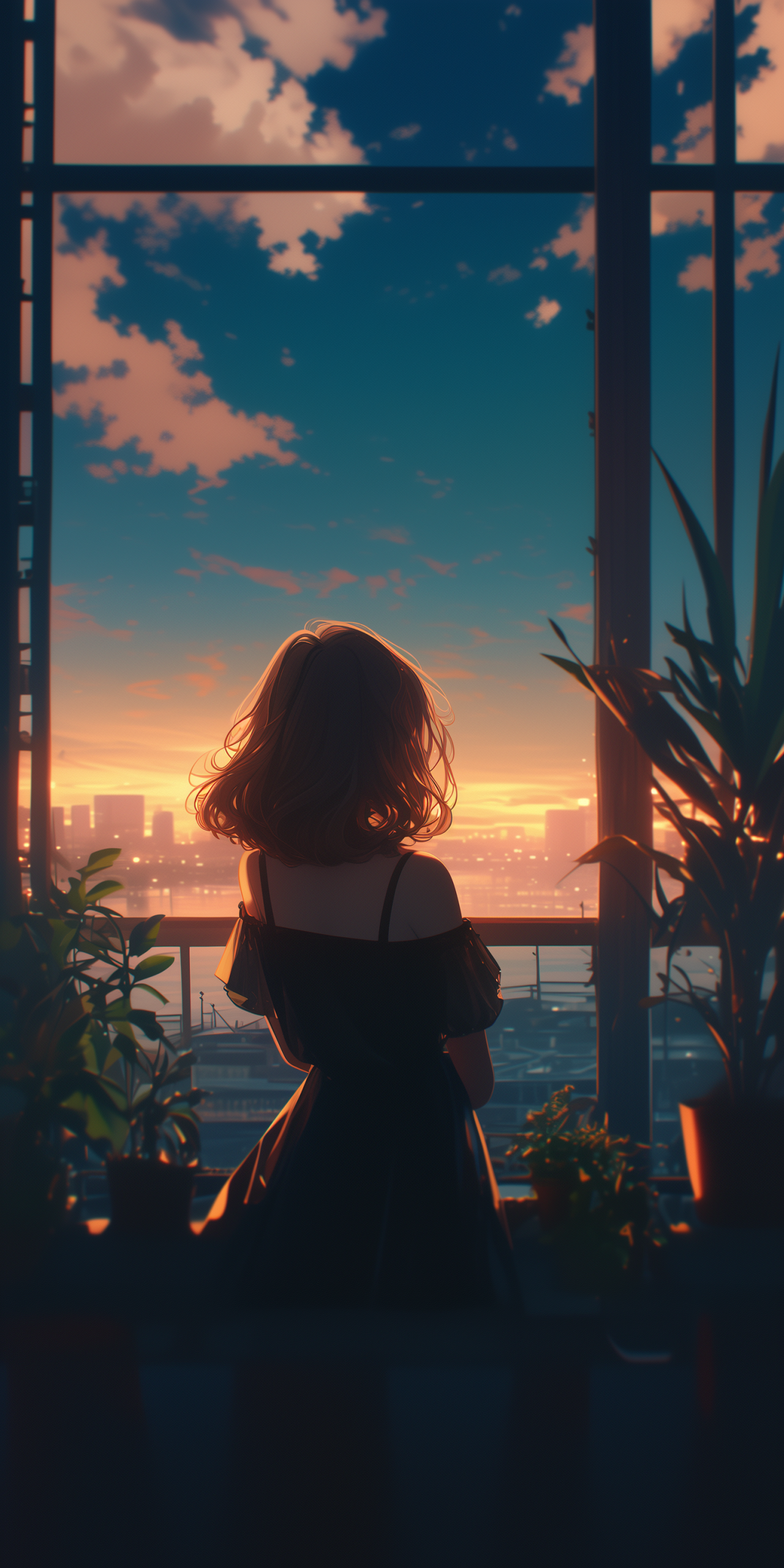 窗外