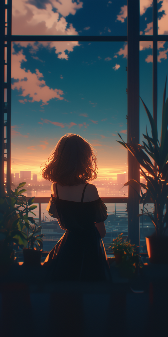窗外