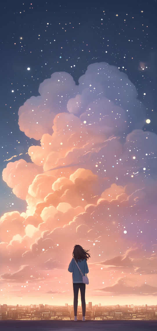 思念的背影(动漫手机静态壁纸) - 动漫手机壁纸下载 - 元气壁纸