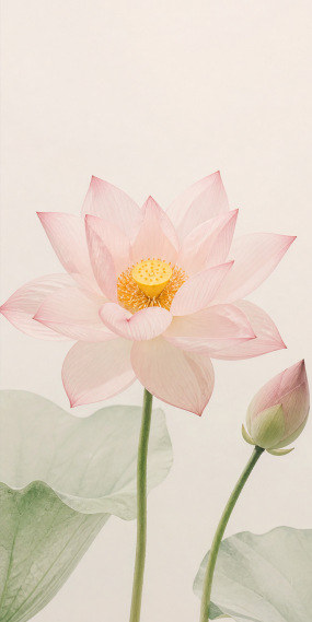 淡雅荷花