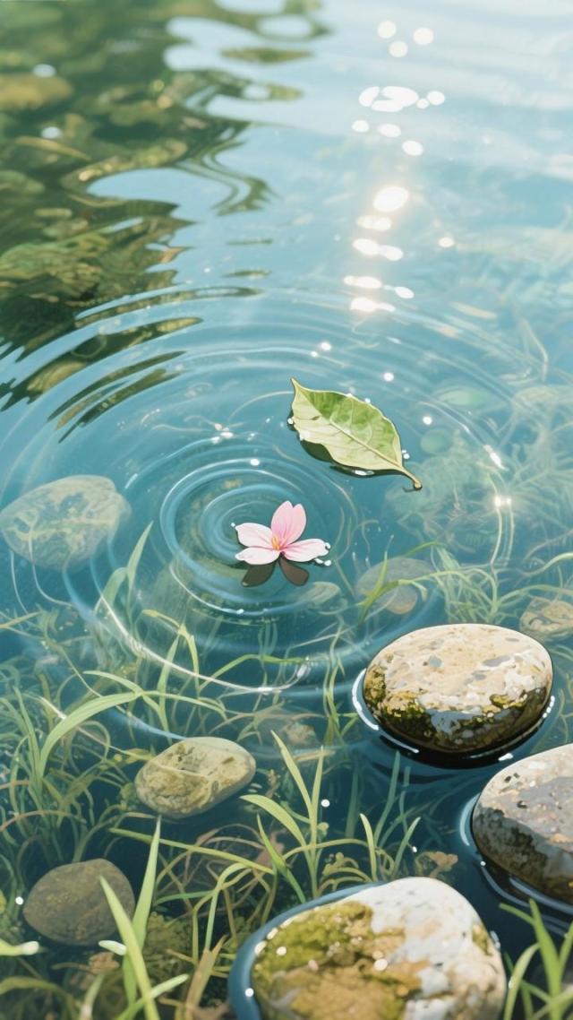 波光粼粼