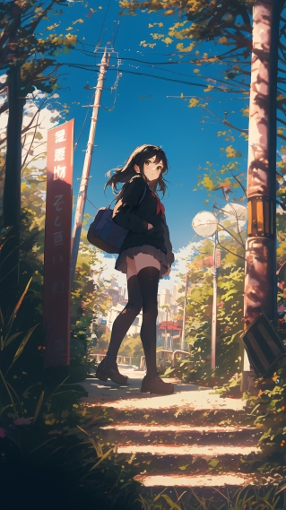 动漫少女-下课后