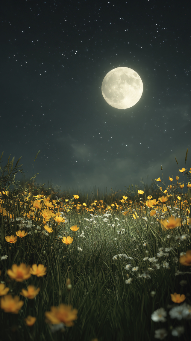 夜晚明月