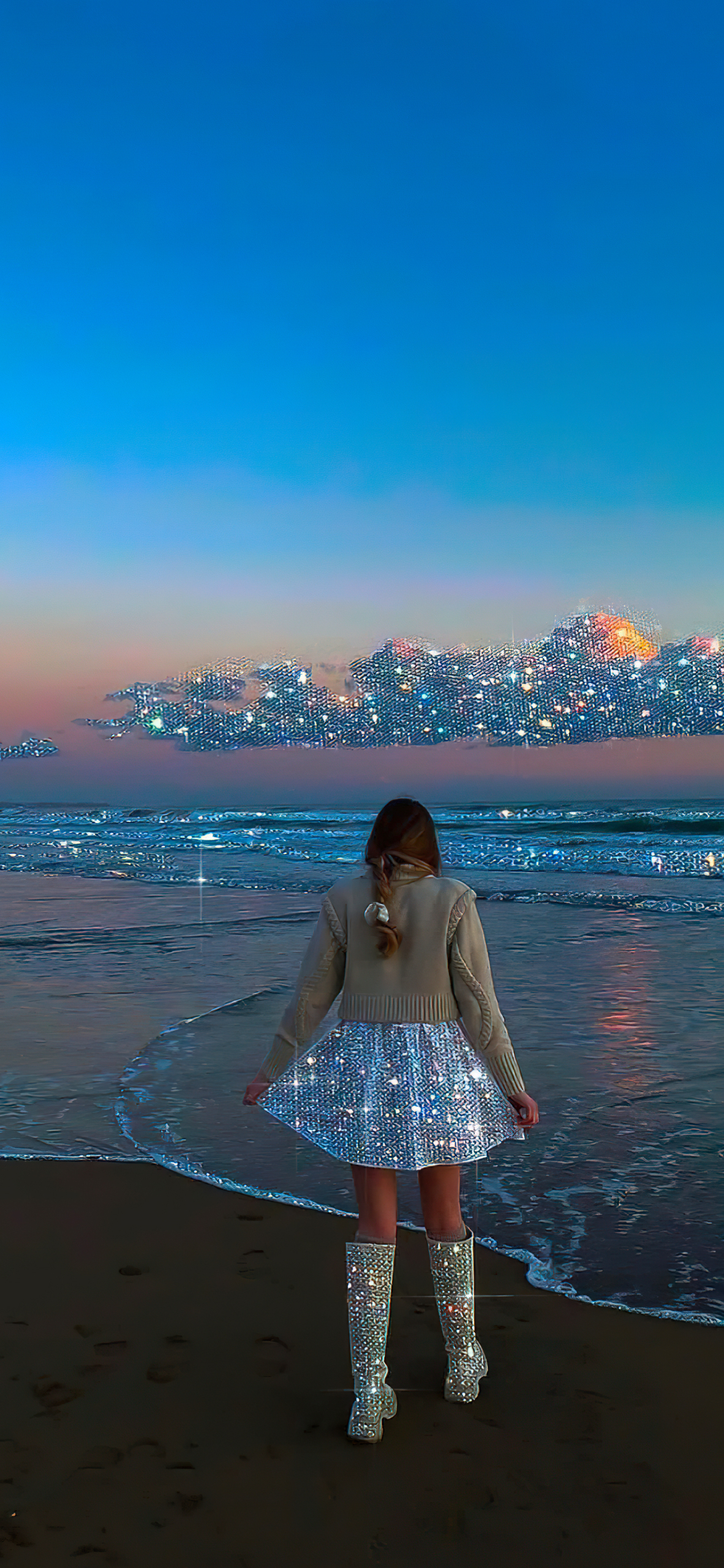 海边散步