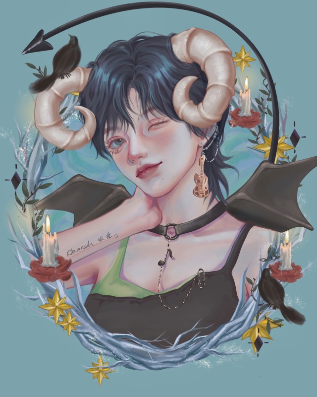 小惡魔短髮女孩