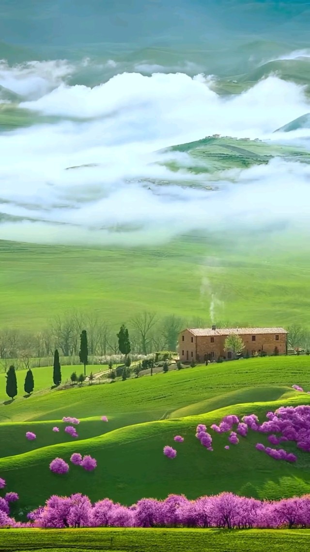 云雾缭绕的仙境(风景手机静态壁纸) - 风景手机壁纸下载 - 元气壁纸