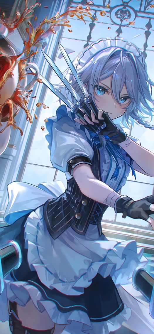 刺客美少女(动漫手机静态壁纸) - 动漫手机壁纸下载 - 元气壁纸