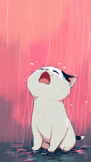 爱哭的小猫咪