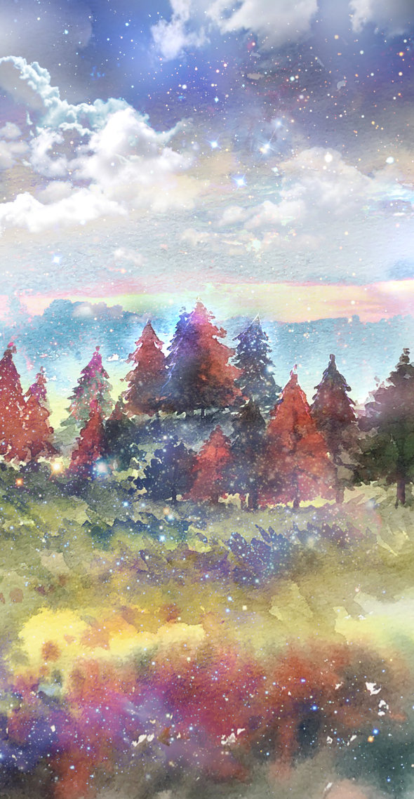 森林之光屏保圖片手機壁紙