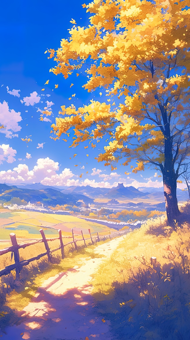 秋日山頂小徑