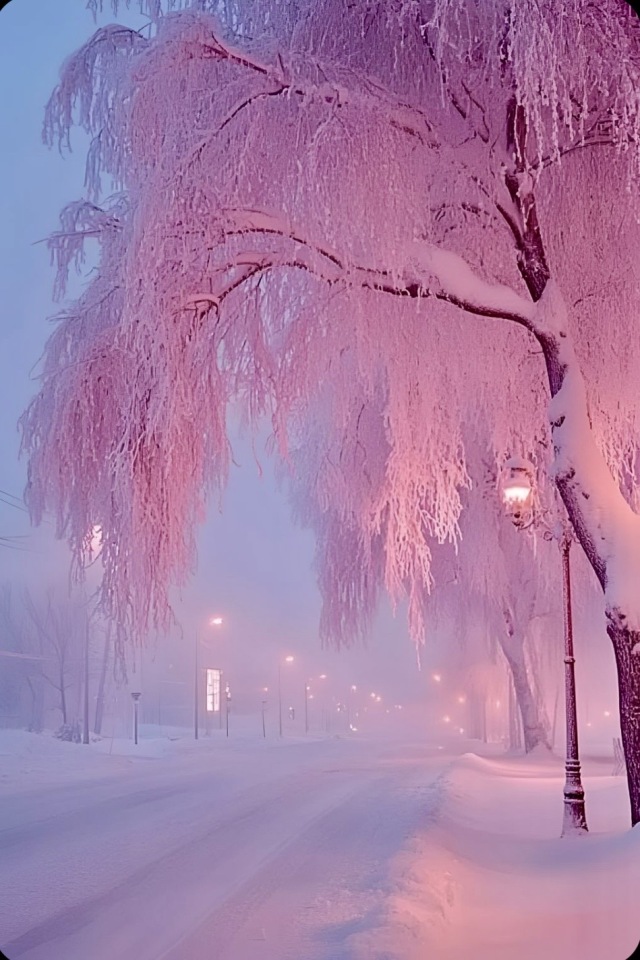 雪景夜