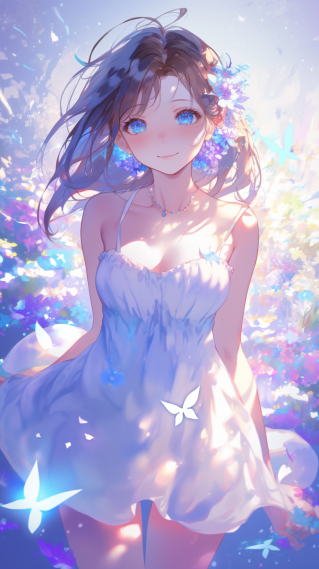 五彩斑斓的美女