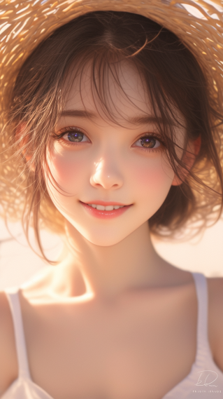 阳光草帽女神