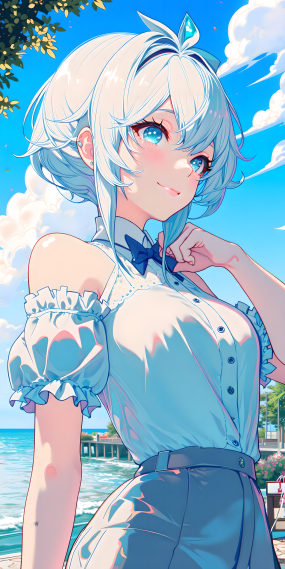 短发少女