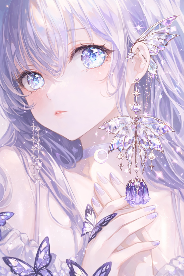 紫色唯美少女