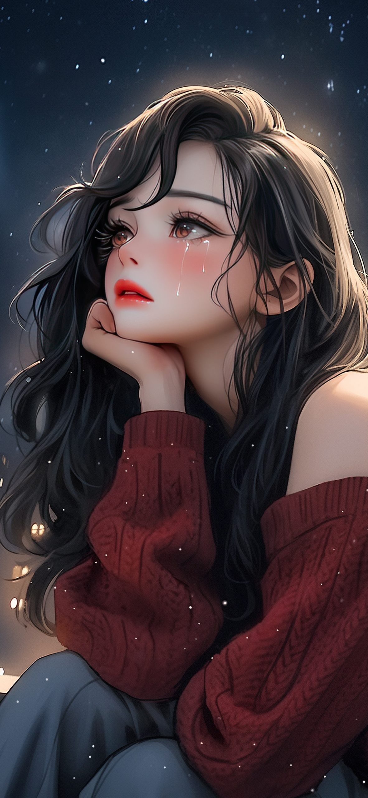 忧郁美女