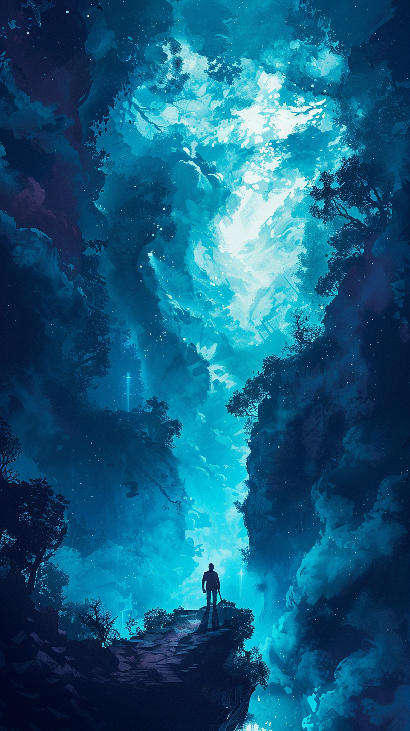 純藍天空