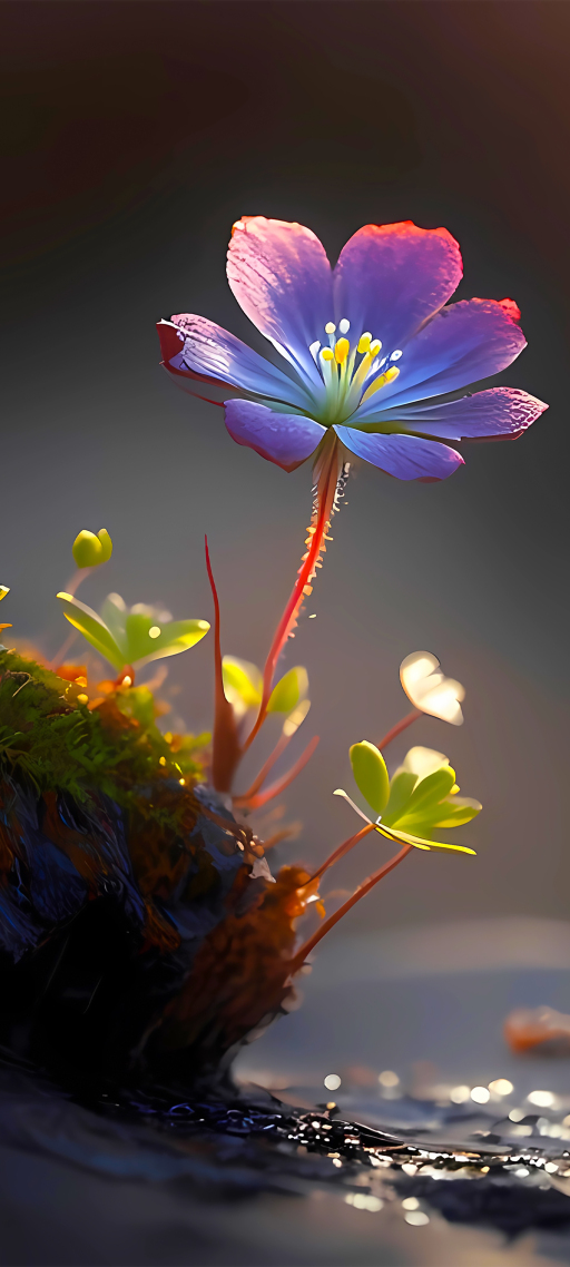 4K 治愈野花