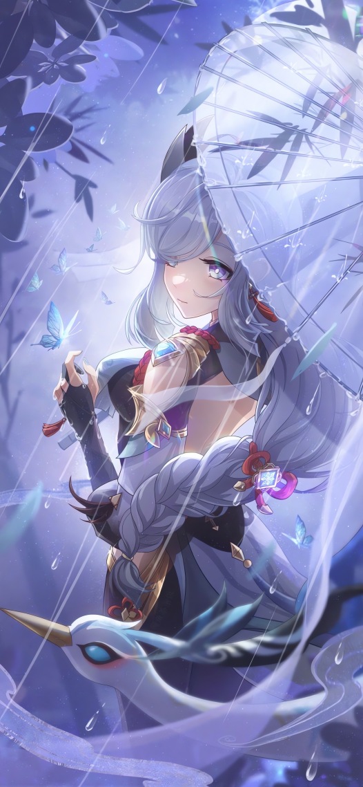 雨中美女