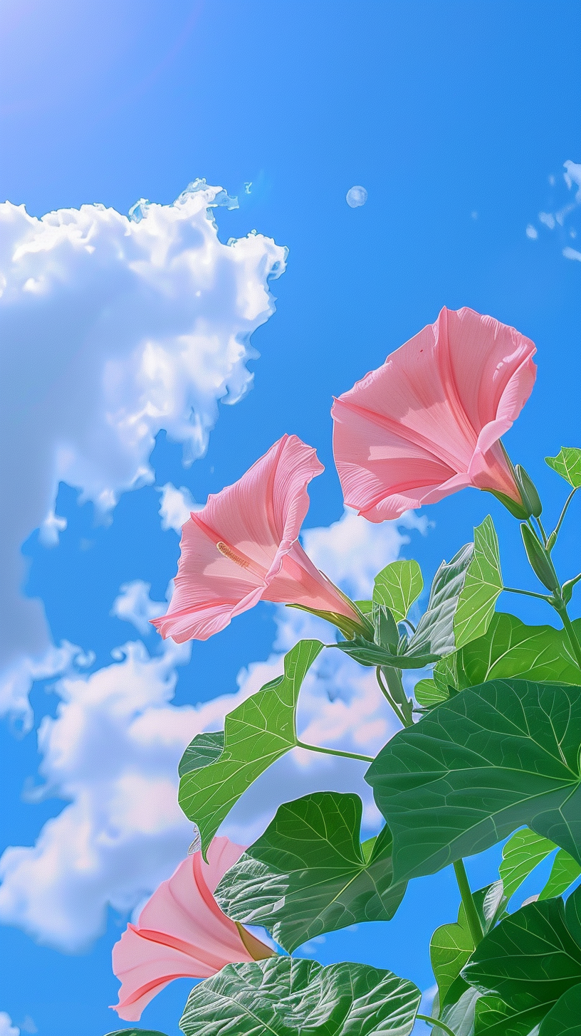 蓝天牵牛花