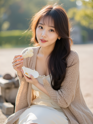 蛋糕美女