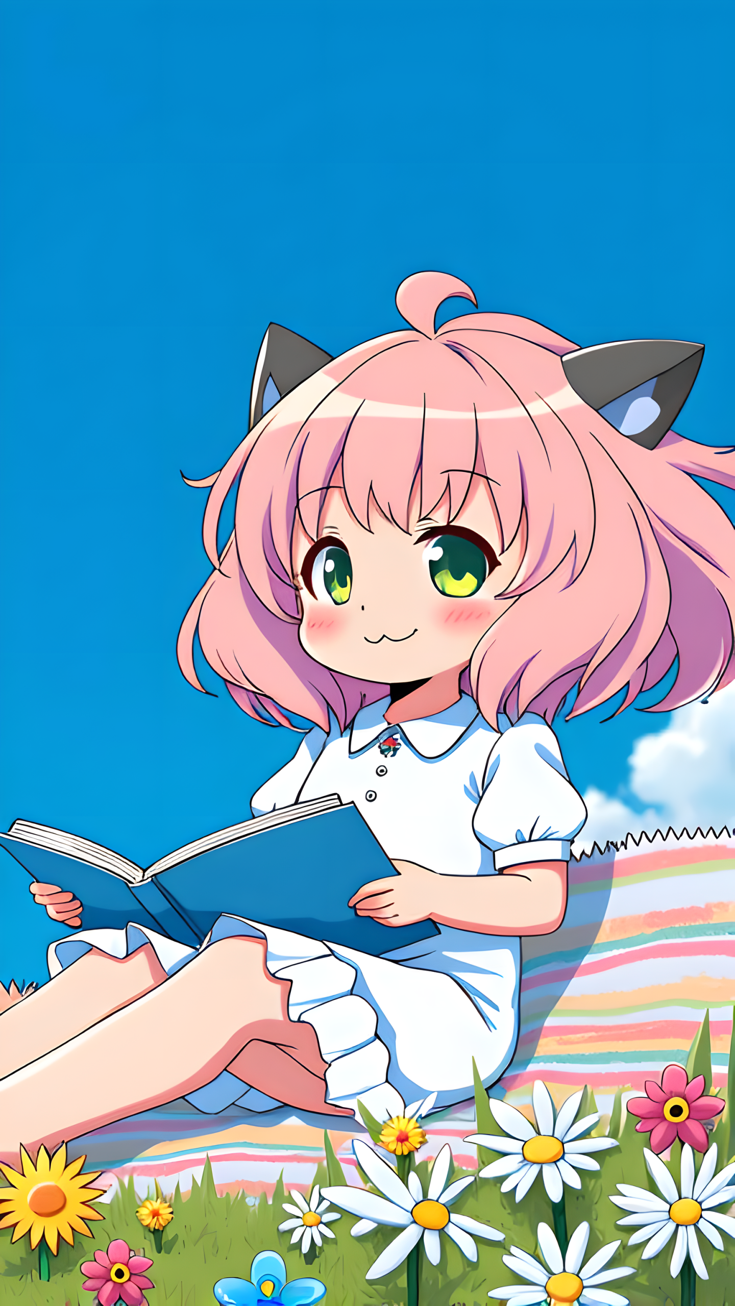 女孩看書壁紙