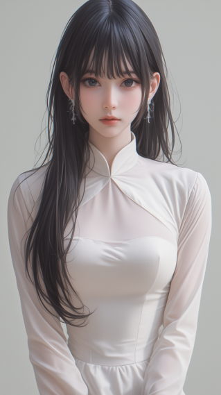 长发甜美女孩