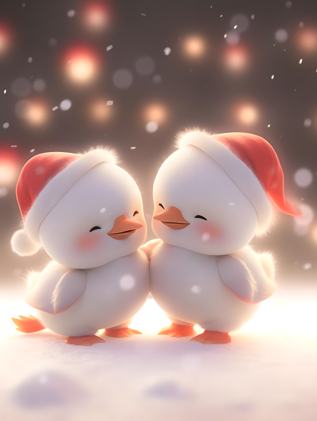 可爱‖圣诞小黄鸭