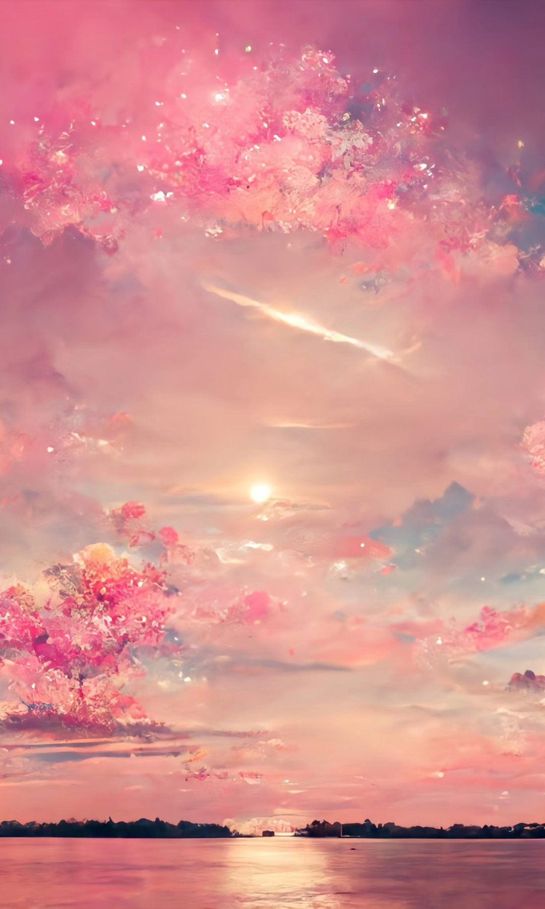 粉色天空