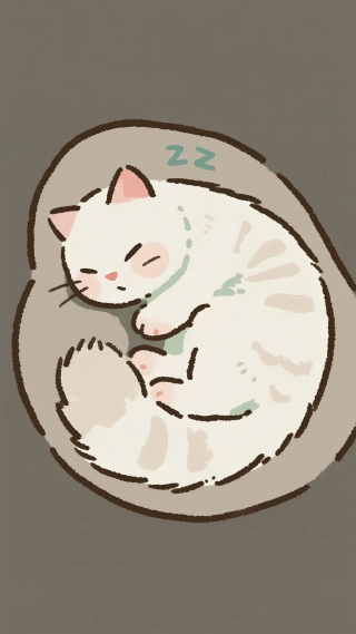 韩风可爱午睡猫猫