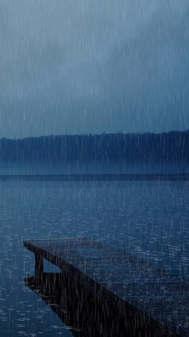 棧橋雨天