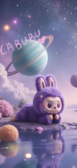 labubu 紫色系壁纸
