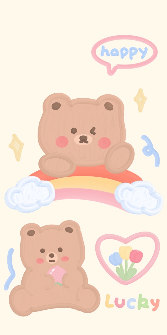 彩虹小熊