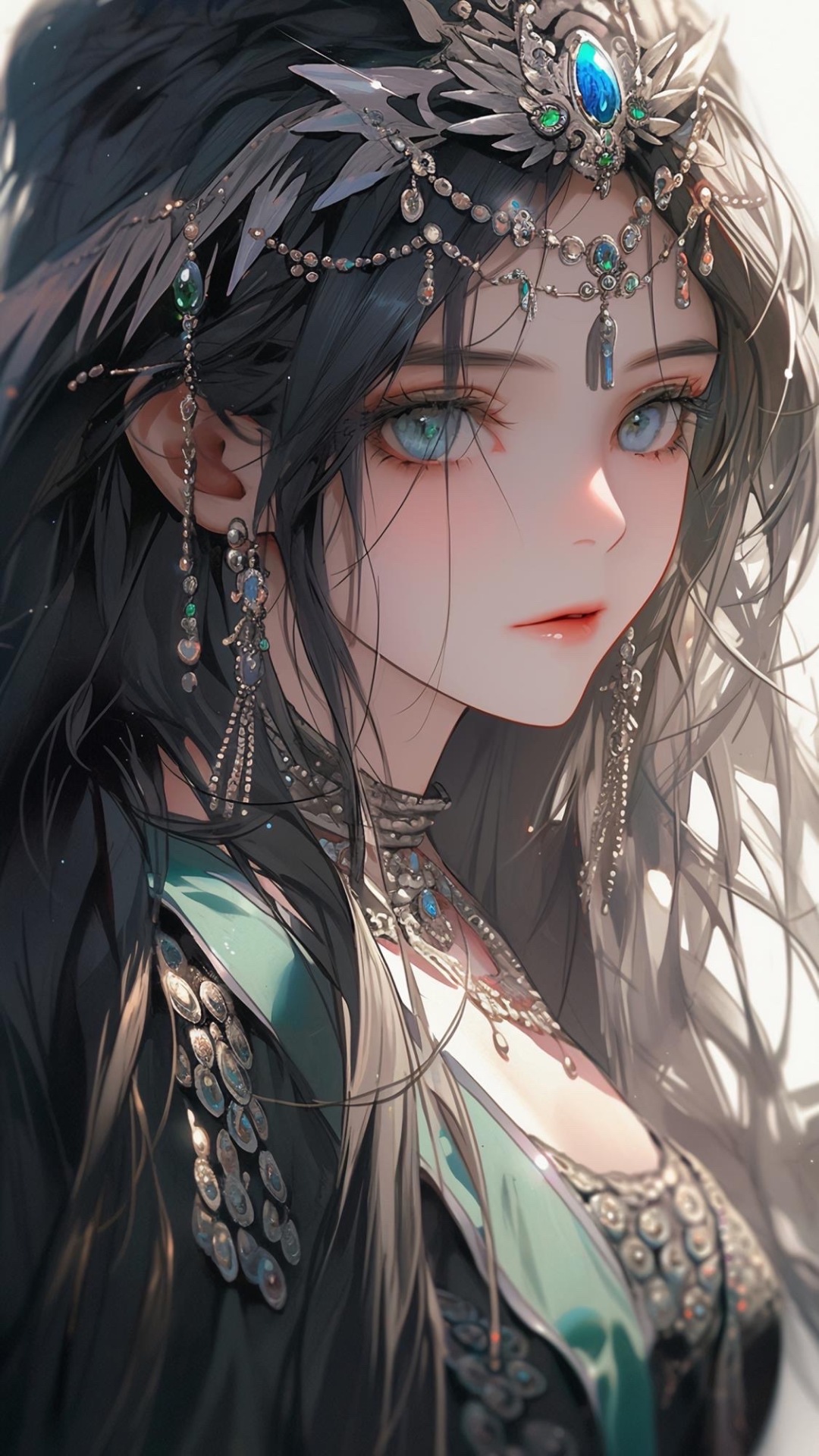 古代畫風少女