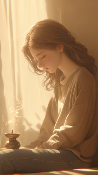 卧室文艺女孩