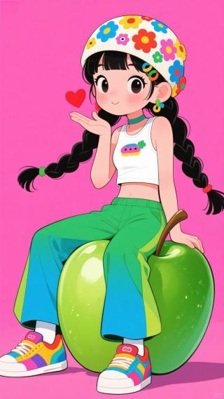 青苹果上