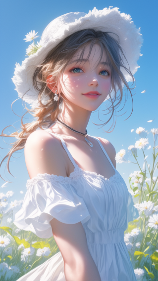 漂亮的帽子女孩