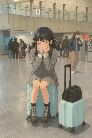 旅游少女