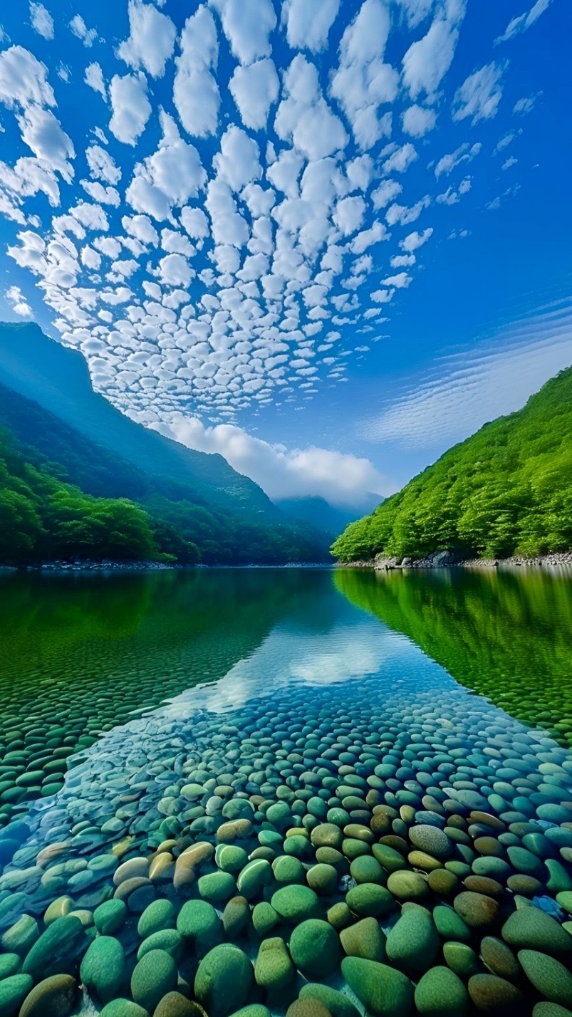 美景魚鱗天空