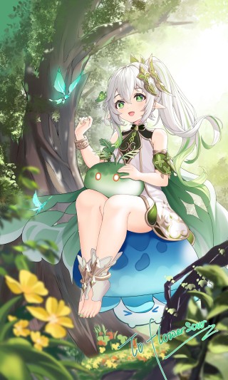 银发少女