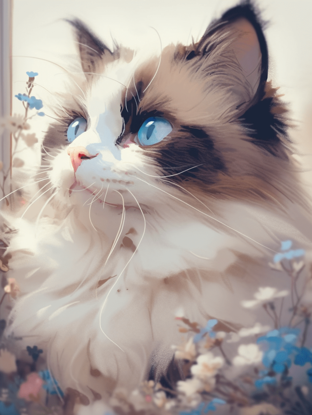 美丽的布偶猫