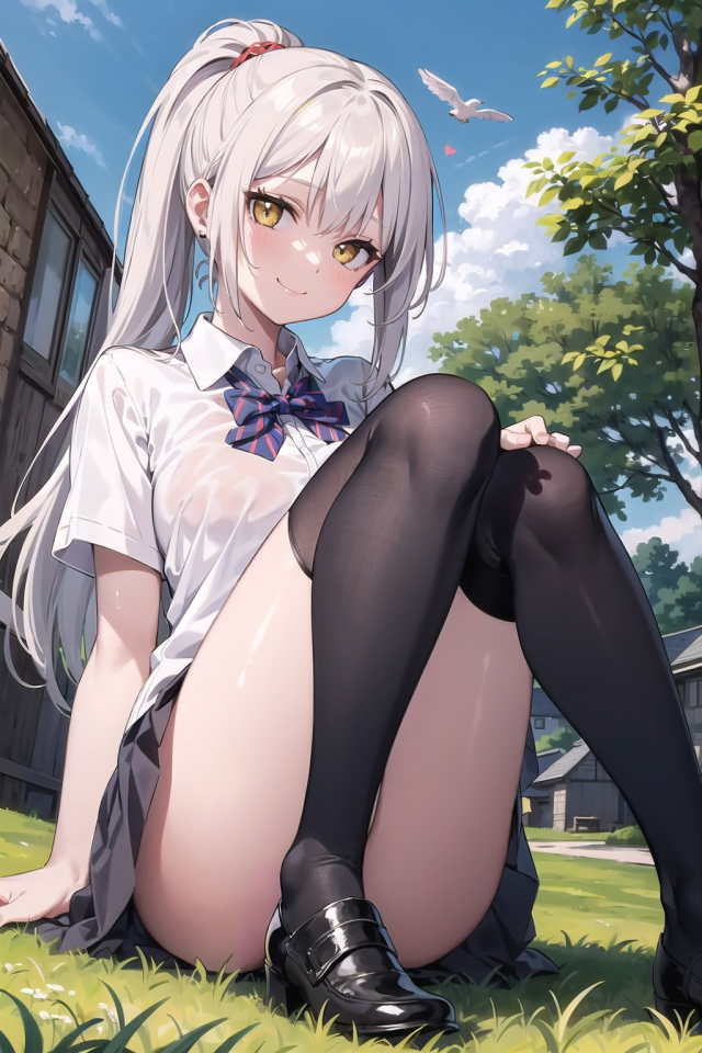 校園的清純少女
