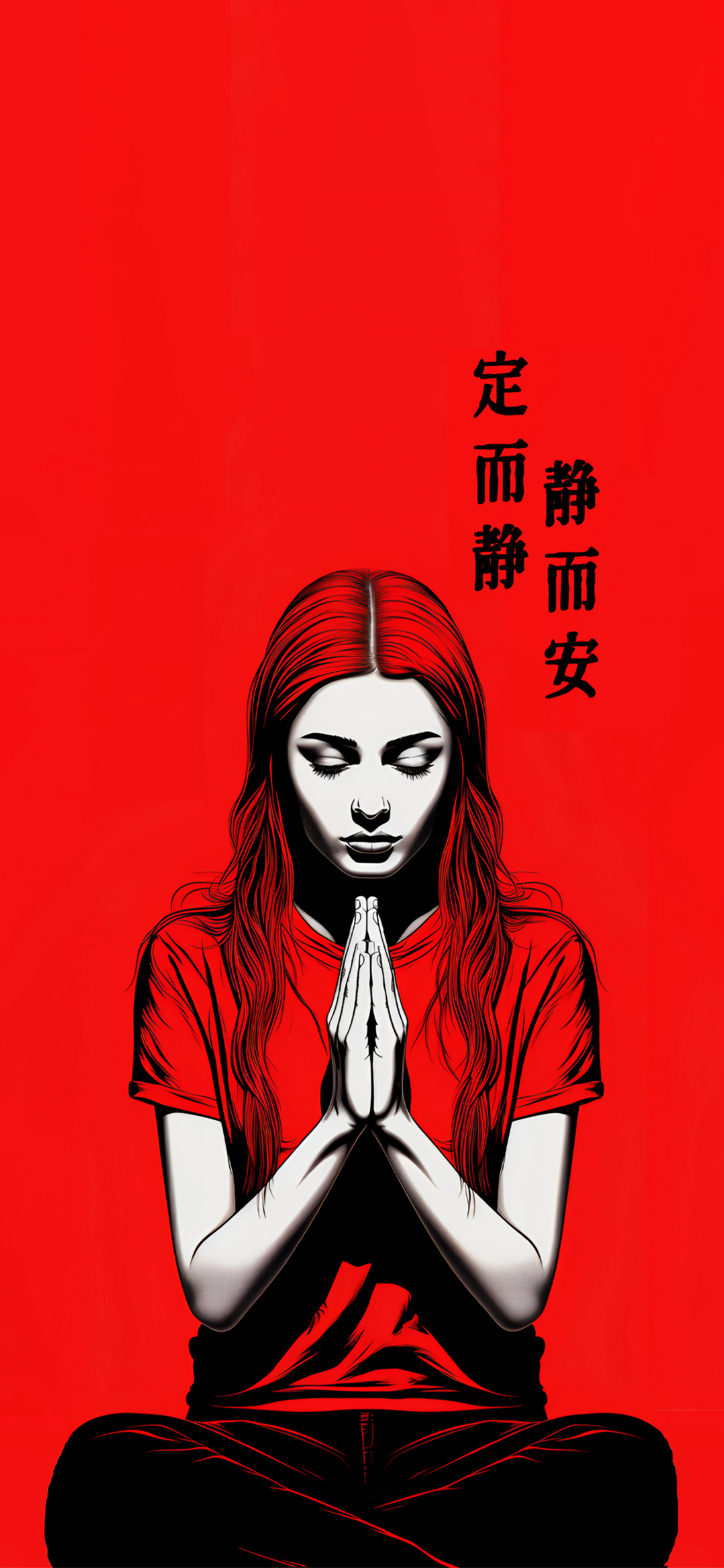 佛系少女4K靜態壁紙