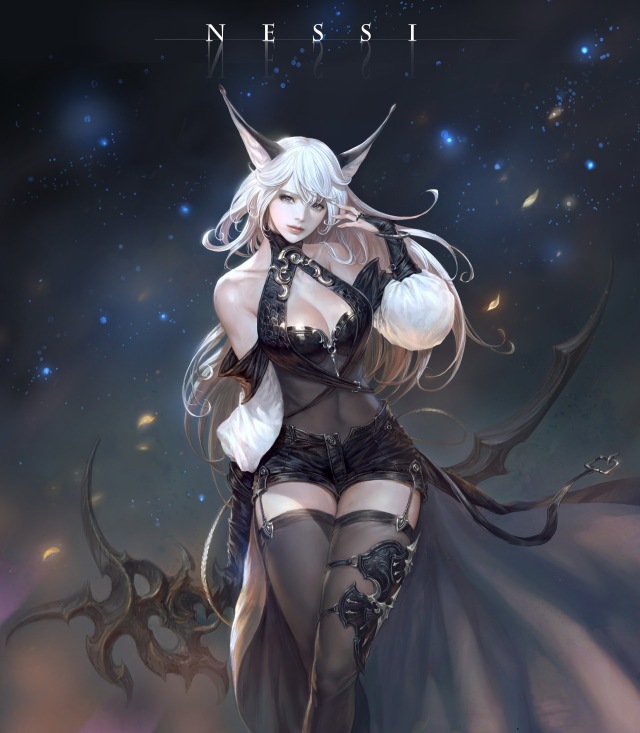 二次元動漫遊戲清純美女
