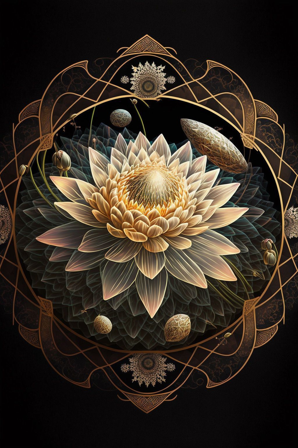 重彩荷花-8