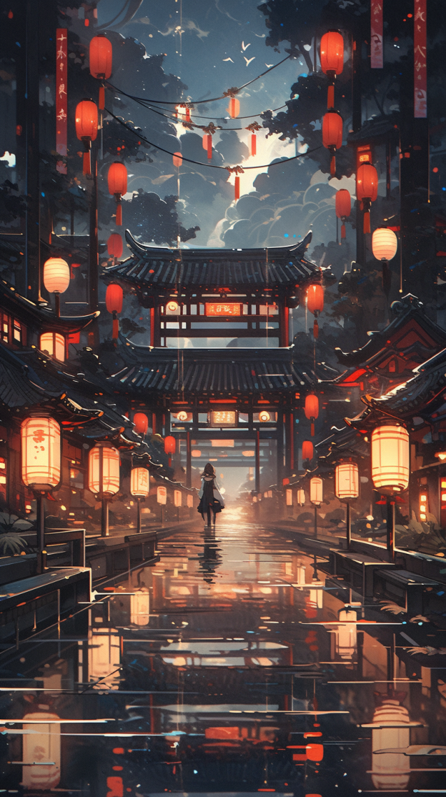 4k雨後唯美古城