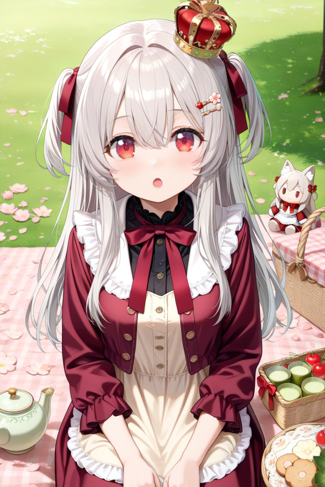 野餐的皇室少女