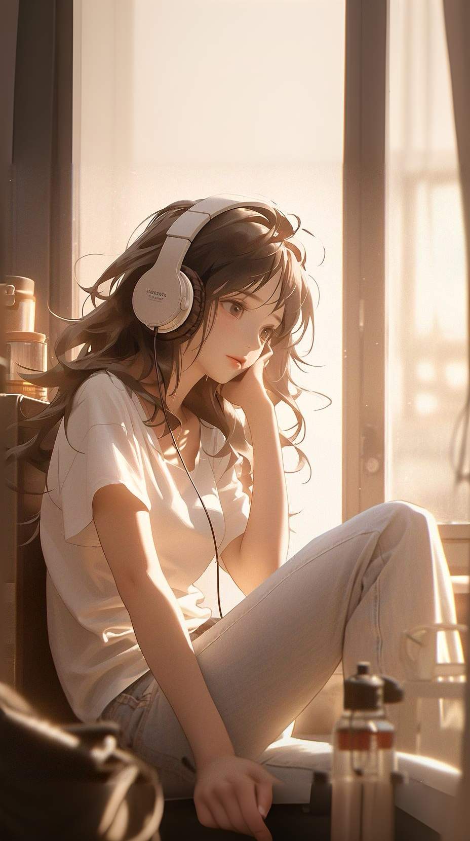 非常陽光可愛的動漫女孩