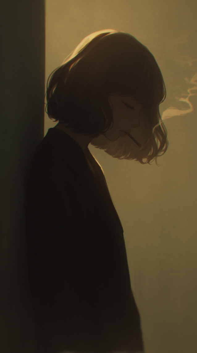 忧郁气质美女